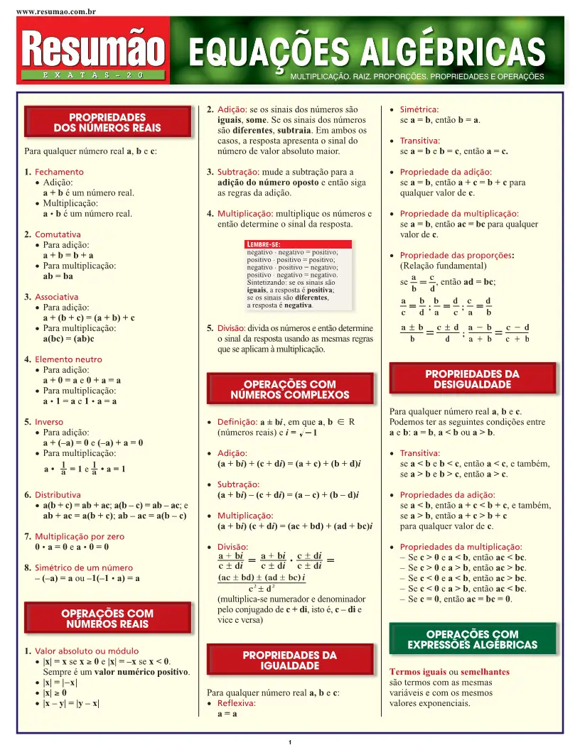 Equações Algébricas