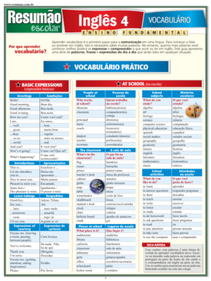 Inglês 4 - Vocabulário