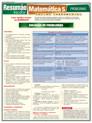 Matemática 5 - Problemas