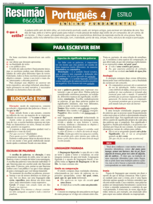 Português 4 - Estilo