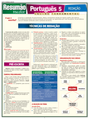 Português 5 - Redação