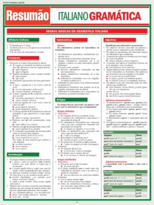 Italiano Gramática