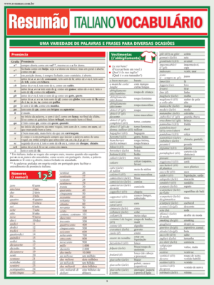 Italiano Vocabulário
