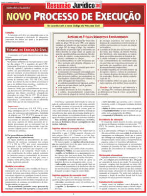 Novo Processo de Execução