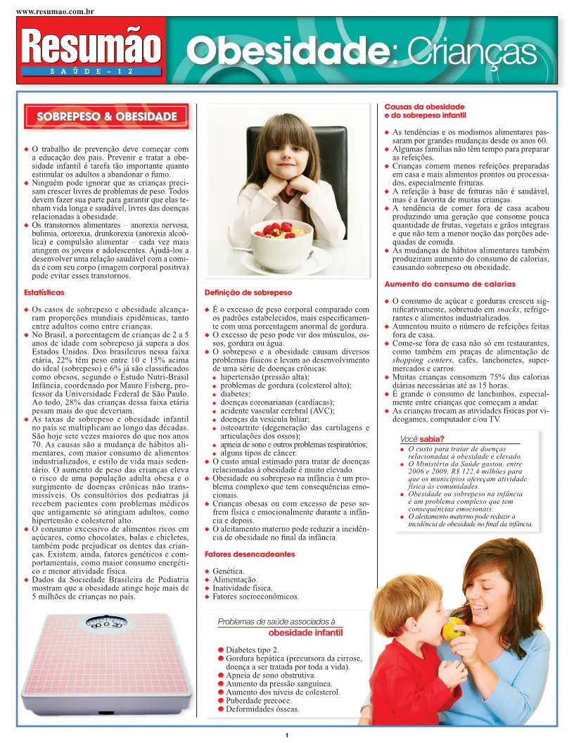 Obesidade: crianças