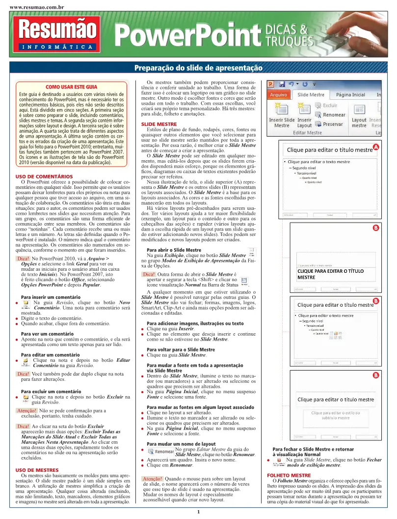 PowerPoint Dicas & truques