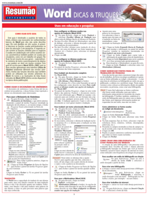 Word Dicas & truques