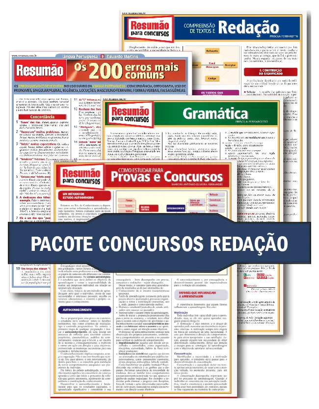 Pacote Concursos Redação