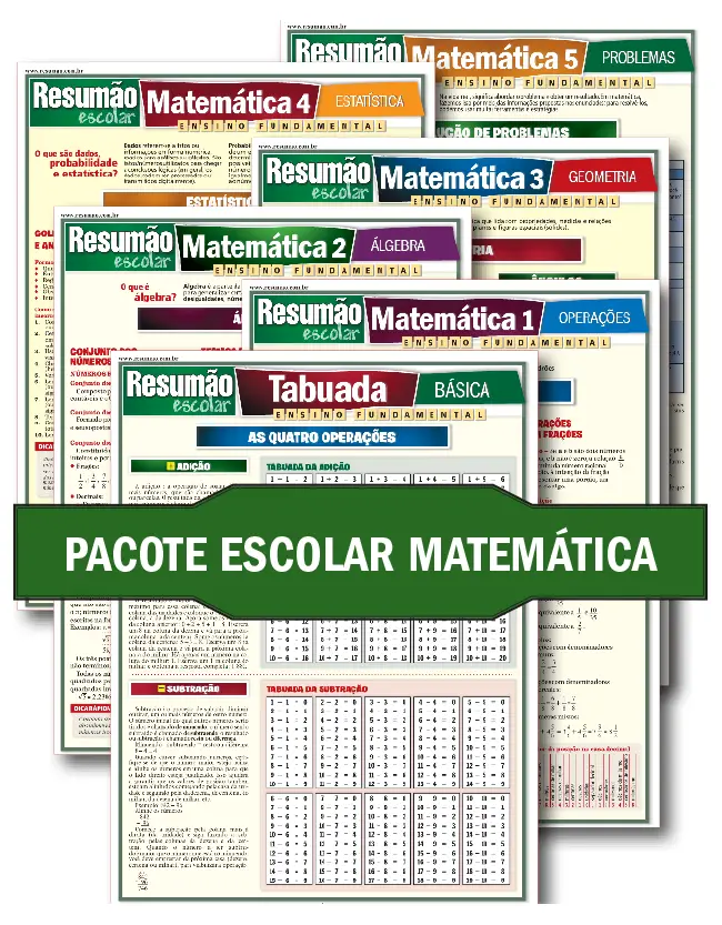 Pacote Escolar Matemática