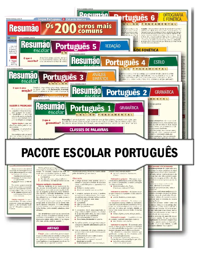 Pacote Escolar Português